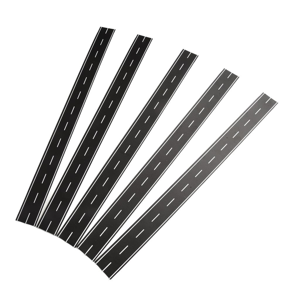 5Pcs N-Scale 1:160 Black Road Strips 40mm X 500mm Accessories For DIY Landscapes For Create DIY Natural Look