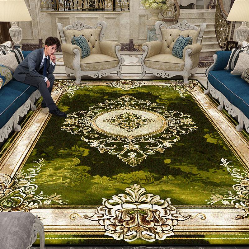 Velkoplošný Nádherný Koberec Obývací Pokoj Evropská Dekorace Konferenční Stolek Podložka na Podlahu Protiskluzový Ložnice Šatna Koberce Přizpůsobitelné