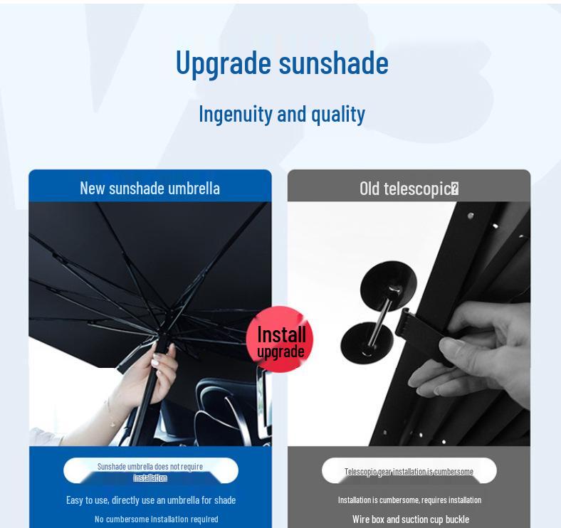 Car Windshield Sunshade Umbrella for Heat Insulation and Sun Protection