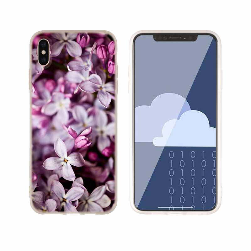 Orchid Flowers Colorful Soft Silicone Case For iPhone 13 11 12 Pro X XS Max XR 6 6S 7 8 Plus SE Mini Cover