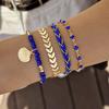 Bohemian Style Rice Bead Shell Multi-layer Bracelet Ethnic Style Rope Braided Bracelet