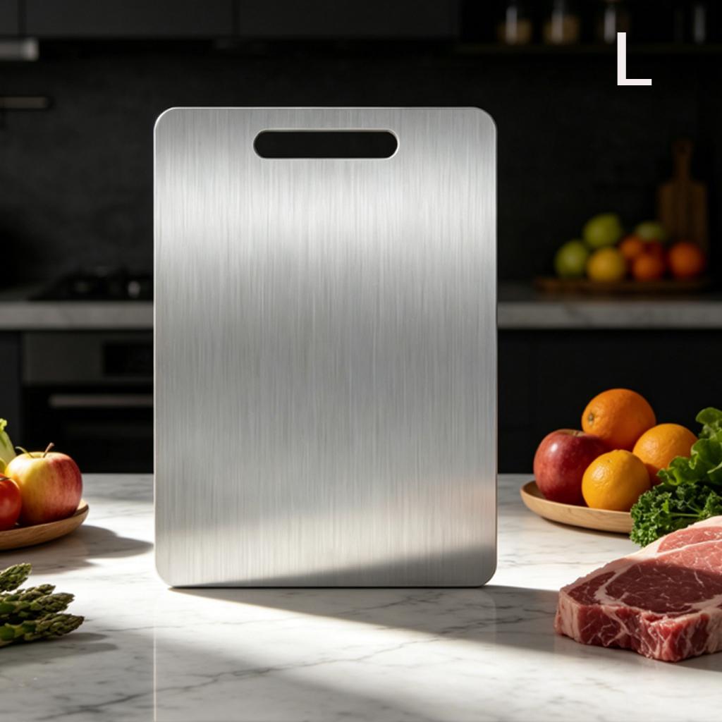 304 Stainless Steel Cutting Board Household Kitchen Food Double-Sided Cutting Board for Cutting Fruit Vegetable Chopping Board