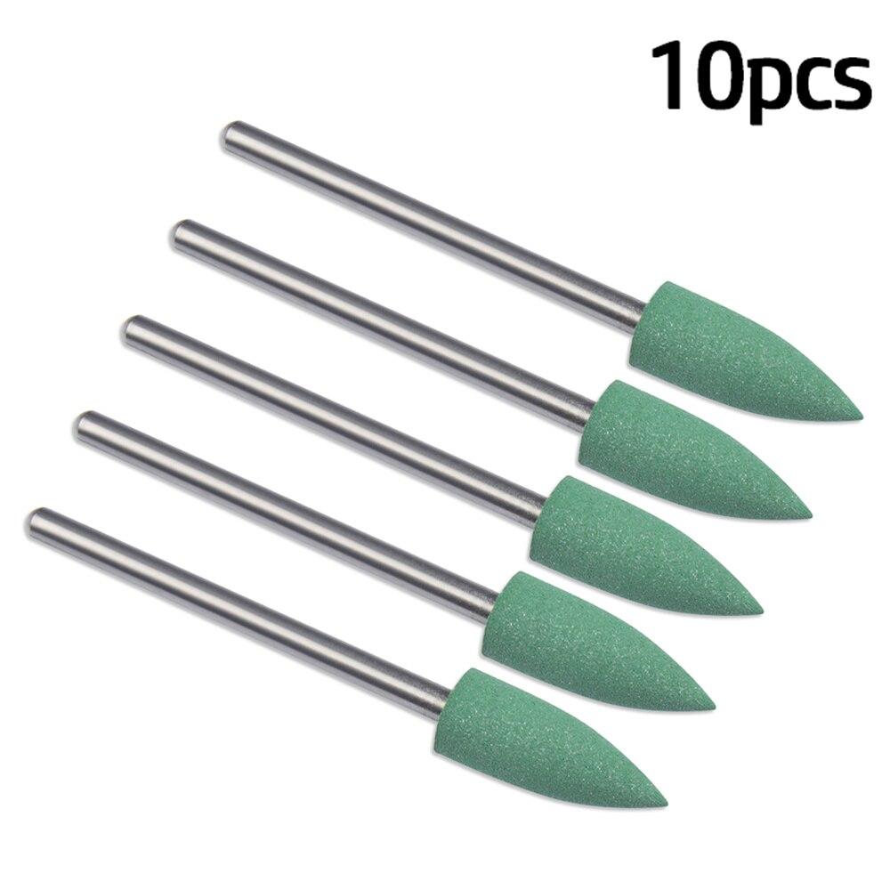 Cutter For Manicure Rubber  BuSilicone Ceramic Millingrr Nail Art Cutter Polishing Buffer Files Electric Machine Drill Bit