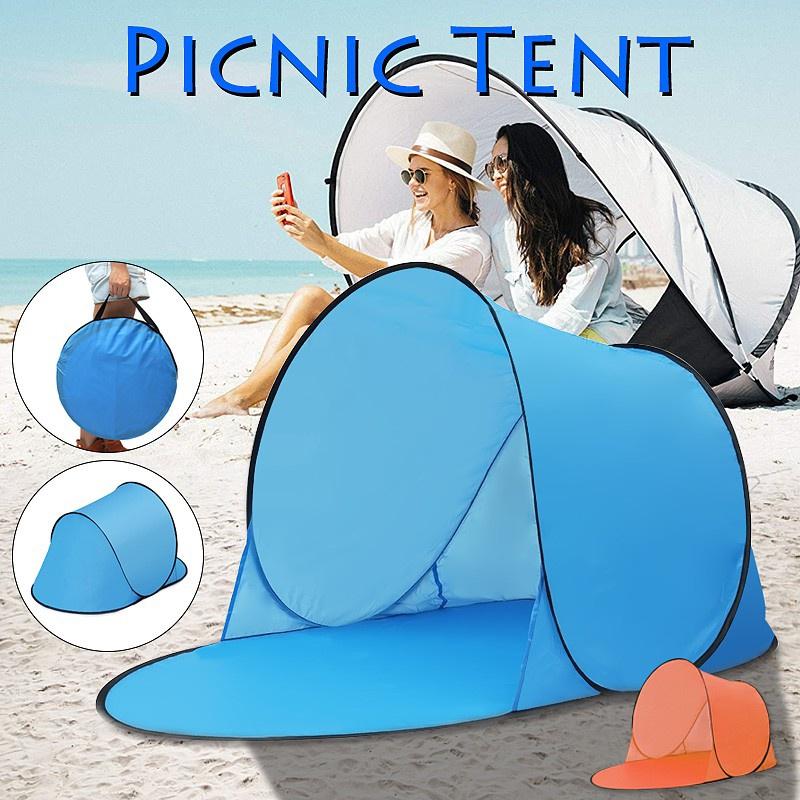 New Outdoor Waterproof Camping Beach Tent Fishing Hiking Automatic Instant Pop Up Open Camping Tent