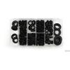 200 Pcs Car Rubber Grommet Electrical Wire Gasket Assortment Set + Storage Case