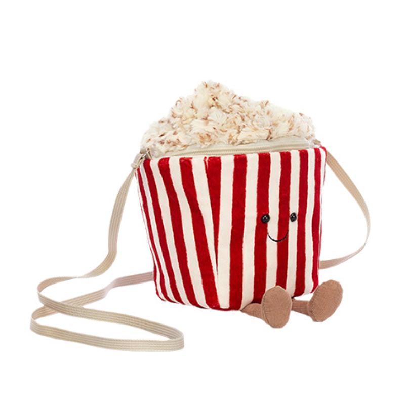 Jellycat Fun Items Series Popcorn Bag Cute Doll Plush Doll 19cm Height