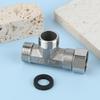 G1/2" T-Valve Toilet Dispenser Diverter Valve Three-way Water Pipe Splitter Diverter Valve Bath Bidet Sprayer Shower Fitting