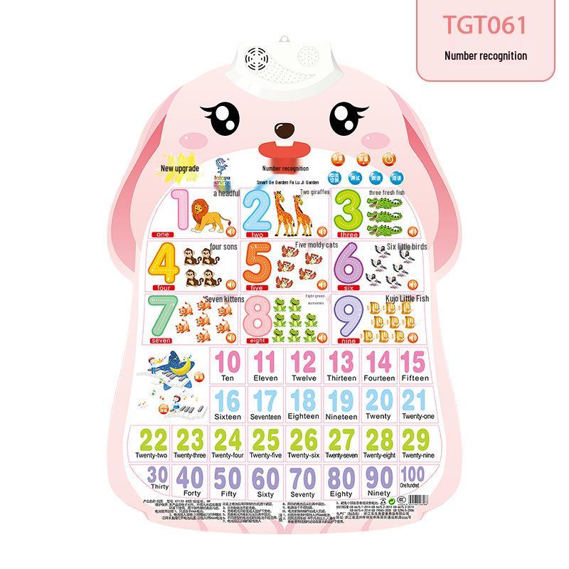 Little Rabbit Talking Wall Chart: Cute Educational Toy for Preschool Pronunciation Learning