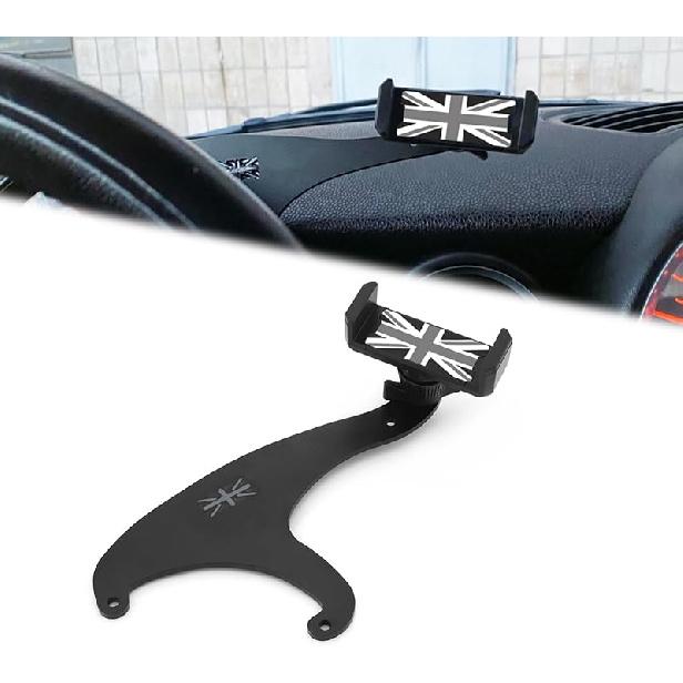 Heinmo для Cooper F54 Clubman F55 Hardtop F55 Hatchback 2014-2020 Держатель для смартфона/мобильного телефона в подстаканник с вращающимся зажимом(для 3,5-5,5 дюйма F54 F55 F56 F57 Gray