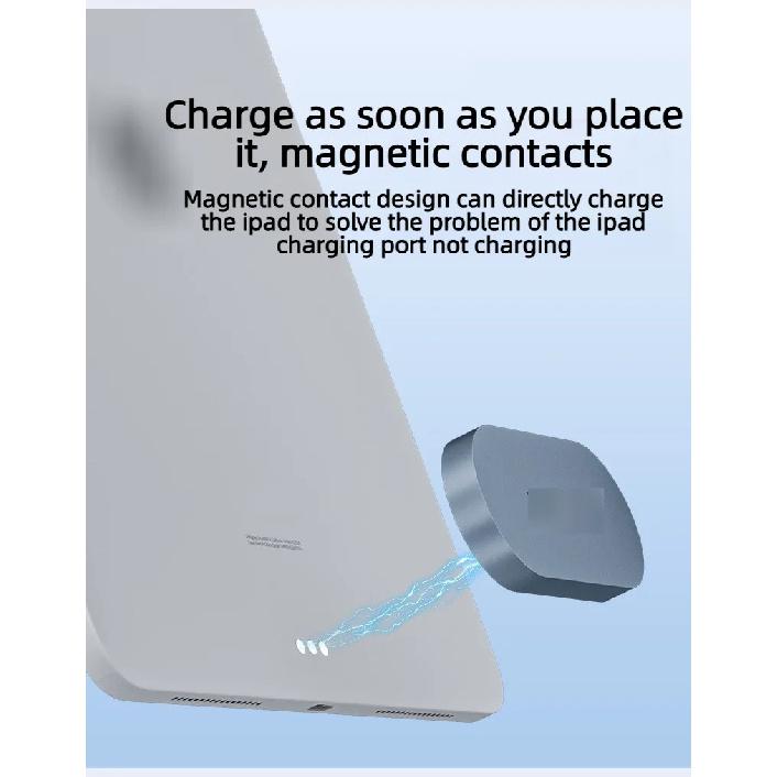 2026 NEW 18W Powerful Magnetic Wireless Fast Charging For IPad Pro/Air, Smart Connector Charger C Cable