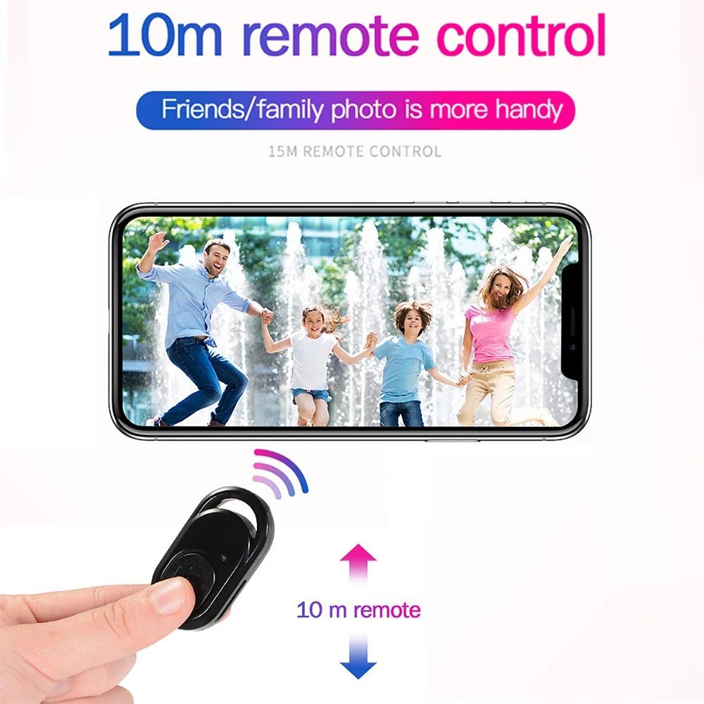Wireless Remote Shutter Release Phone Tripod Stand Bluetooth-compatible Selfie Stick Remote Control Shutter Camera Controller 5