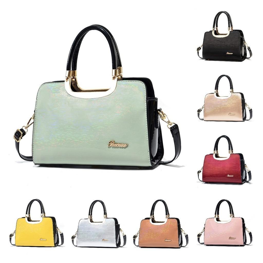 European And American Style Bright Leather Shell Bag For Women