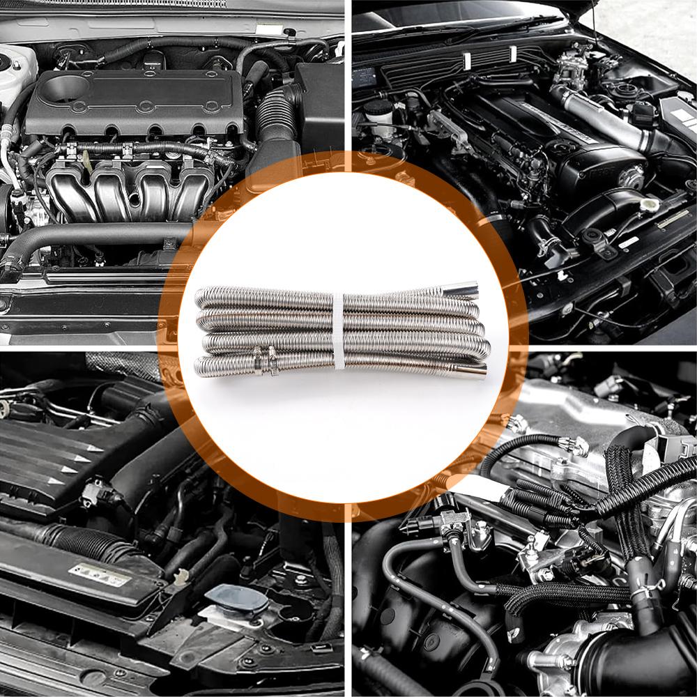 200/300cm 25mm Exhaust Pipe Heater Parts For Air Diesel Parking Heater Stainless Steel Tube Gas Vent Car Accessoreis