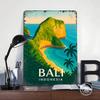 Bali Indonesia Travel Poster Customized Wall Art Vintage Metal Signs Retro Tin Plaque for Man Cave Living Room Decoration Decor