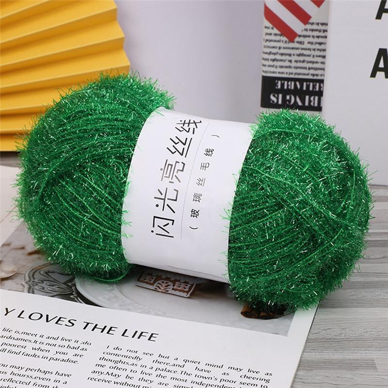 Good-Glass Yarn DIY Hand-Woven Gold Yarn Braided Bright Yarn