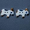 UK Handmade Ceramic Puppy Buttons - Cute Matte Jingdezhen Clothing Accessories for DIY and Windbreakers