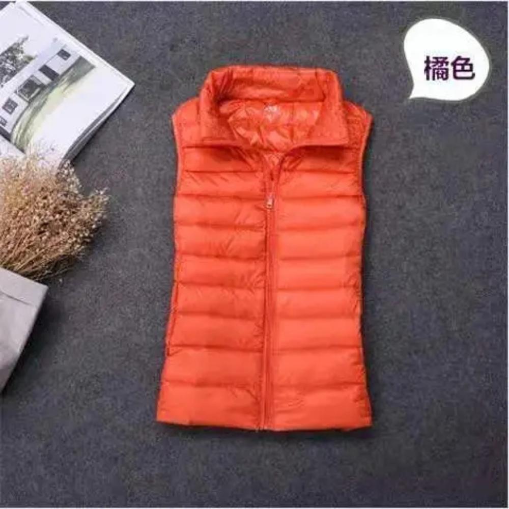 2024 White Duck Down Jacket Women Vest Autumn Winter Sleeveless Waistcoat Warm Lightweight Puffer Jacket Female Tops Outwear 8XL