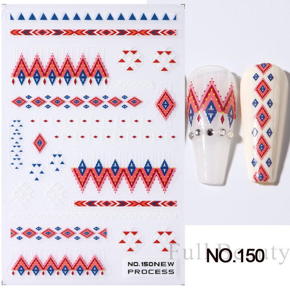 Nail Art Stickers Autumn Maple Leaf Sunflower Flower Elk Adhesive Nail Stickers
