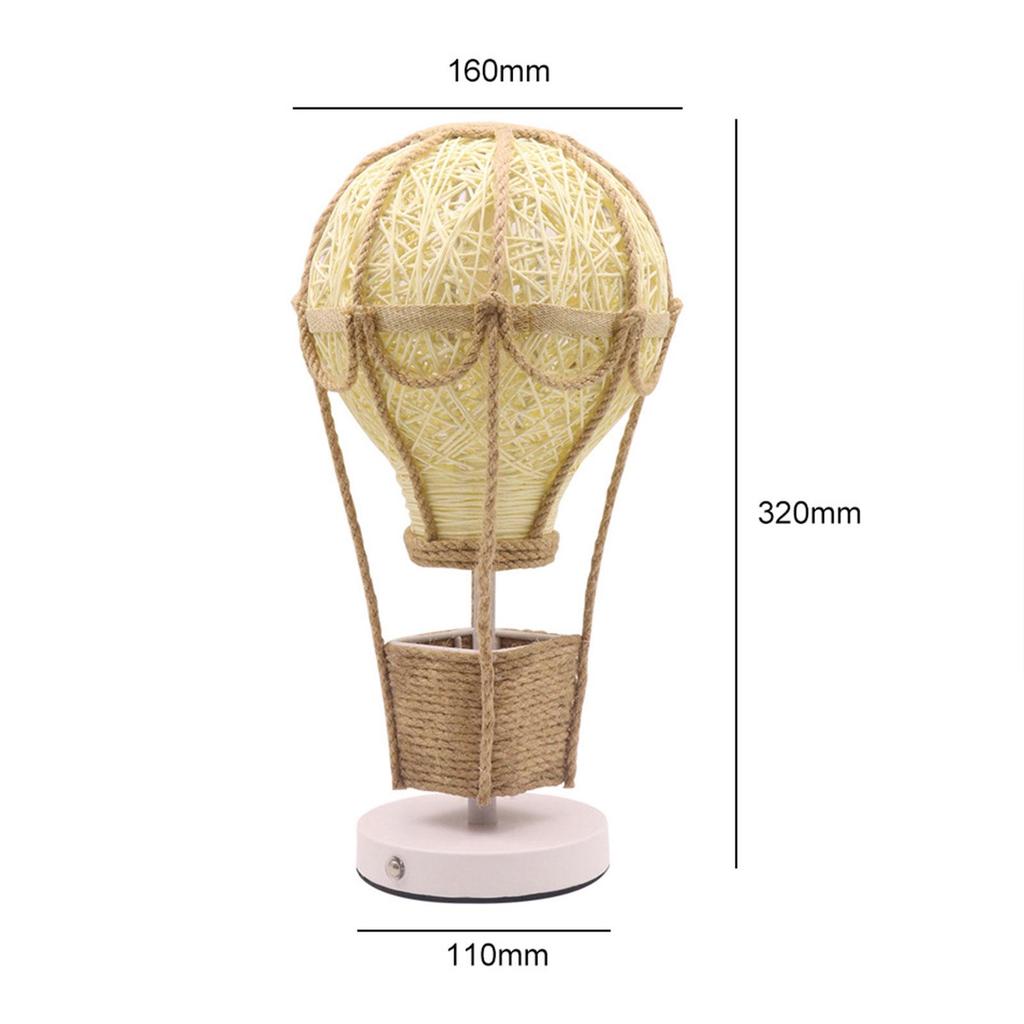 Air Balloon Night Light, Bedside Lamp for Fireplace, Storage Unit,