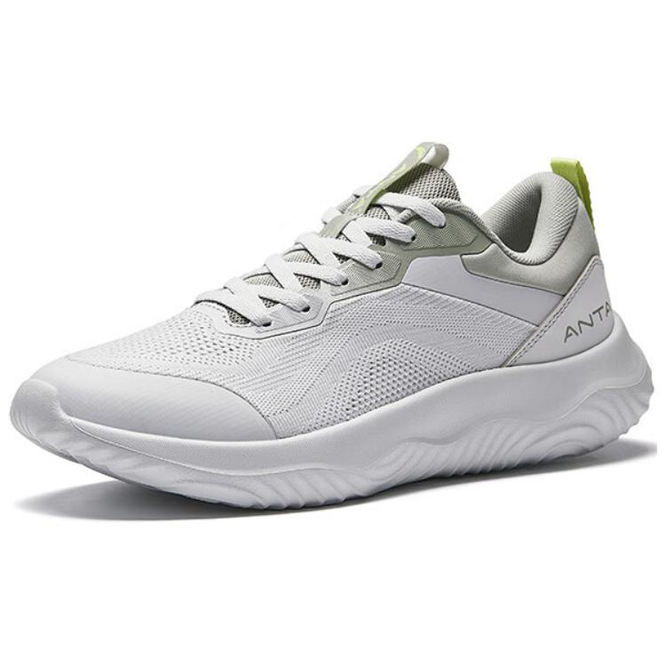 Anta Shunxing Lite Comfortable Trendy Shock Absorbing Wear Resistant Low Top Casual Running Shoes Men sneaker Gray 112527712-2