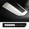 For Tesla Model Y Launch Juniper 2025 Model 3 Highland 2024 White Leather Center Console Wireless Charging Frame Cover