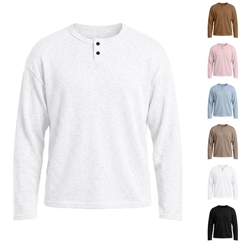 Men's Long Sleeve Knit Sweater Old Casual Pullover Daily Wear