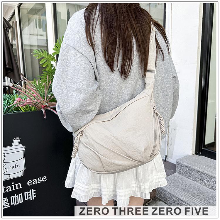 Simple Nylon Shoulder Hobos Bags for Women Travel Large Capacity Ladies Crossbody Bag Commuter Versatile Female Handbags Purse