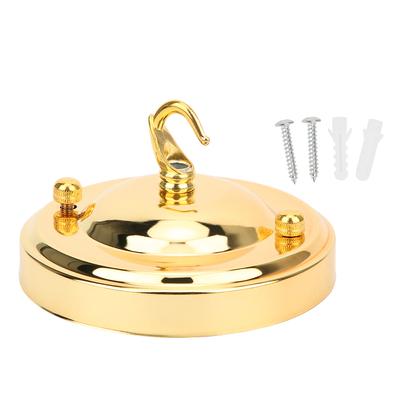 2 Pezzi Gancio Piastra Sospensione Lampadario in Ferro Decorazione Copertura Lampada da Soffitto Accessorio di Montaggio