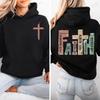 Sweat à capuche polaire automne Foi Chrétienne à capuche Mode Coréenne Sweatshirts Haut à manches longues Versets Bibliques Design Jésus Sweat à capuche Vêtements