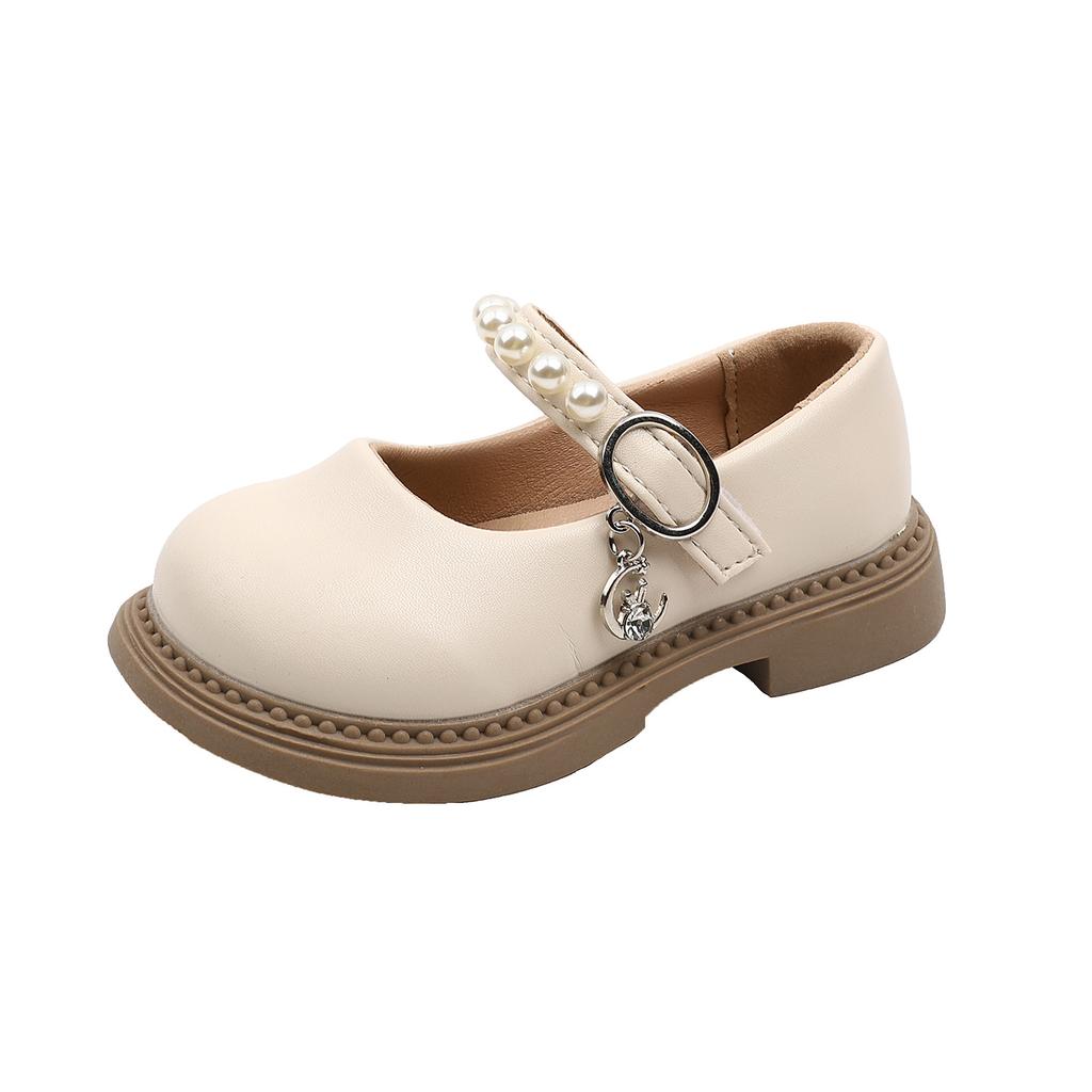 Little girl loafers 2025 autumn new girls round head small leather shoes princess shoes performance shoes Mary Jane single shoes