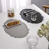 Retro Faux Leather Dinner Mat Oil-resistant Nordic Style Placemat Waterproof Thermal Insulation Mat Western Cuisine