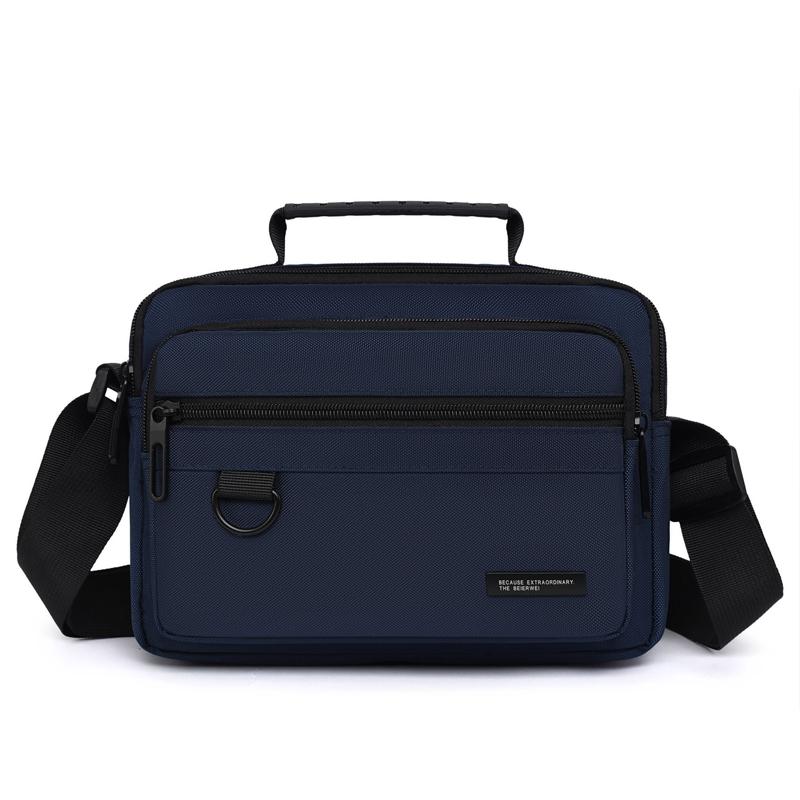 Men's Business Casual Shoulder Bag - Spacious Waterproof Messenger with Organizer Pockets