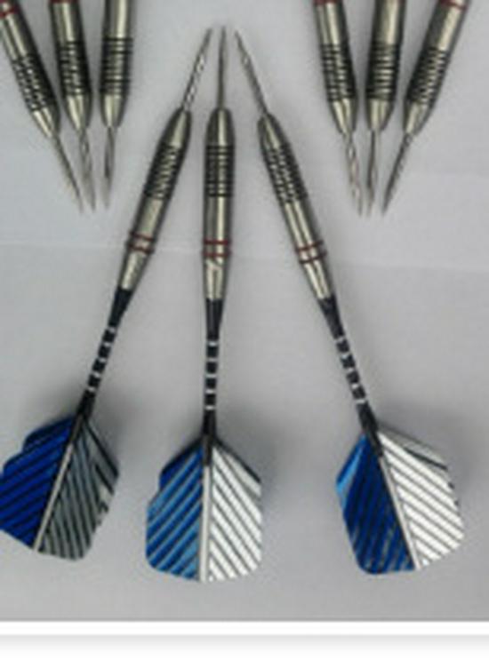 24g High-End Stainless Steel Darts with Hand-Painted Lines, 160mm Length, Set of 3