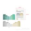 60 Sheets Aesthetic Gradient Index Tabs Colorful Sticky Notes for Planner Journaling Page Markers Office School Supplies