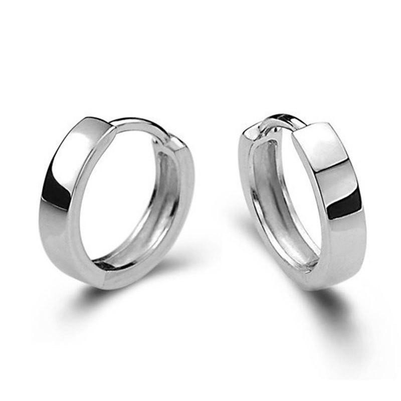 925 Sterling Silver Zircon Buckle Earrings For Women Fashion Exquisite Student Girlfriend Jewelry Accessories Party Gift
