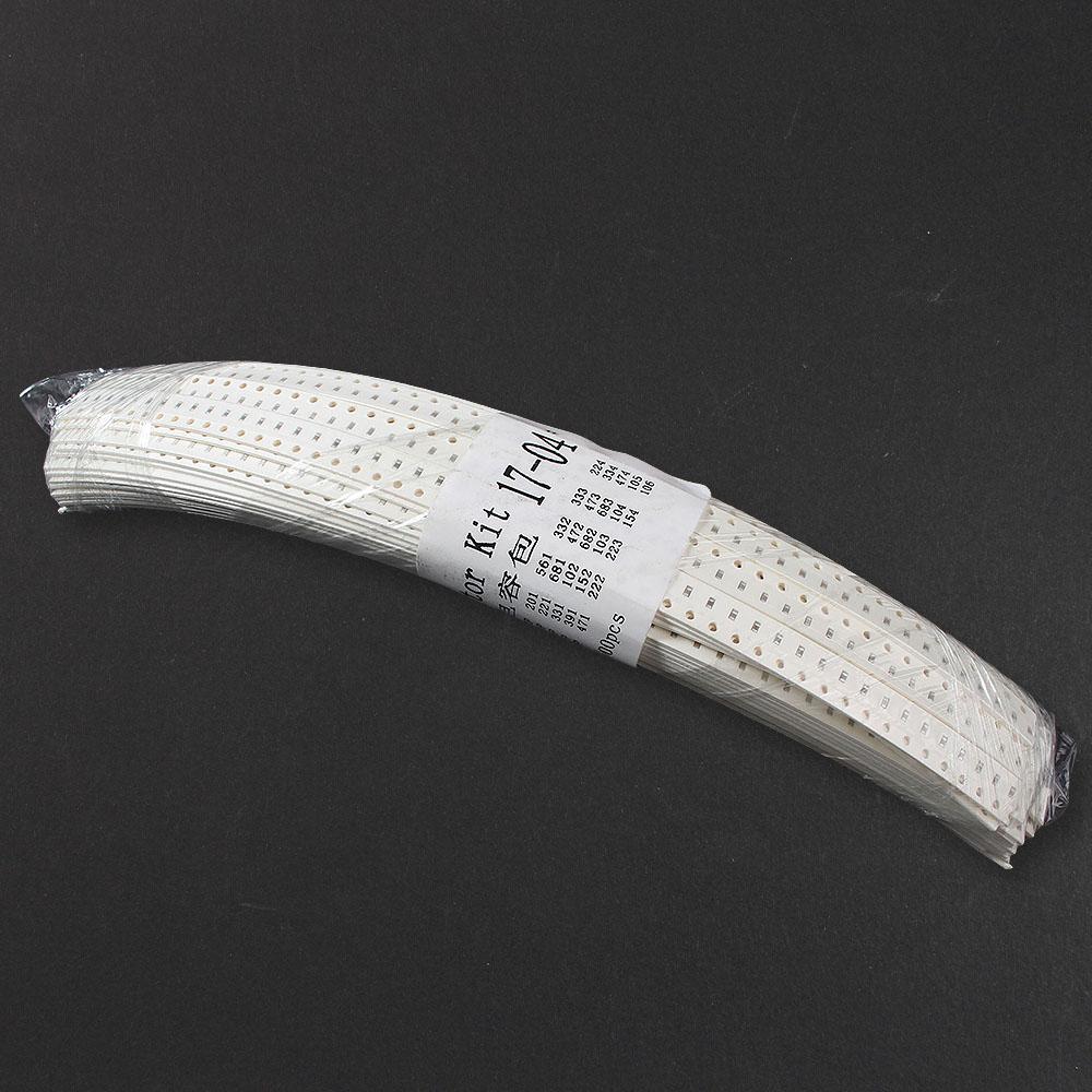 2500PCS/Set 1P~10UF SMD 0603 Capacitor Assortment Kit, 50 values capacitors pack 5.6PF 6.8PF 8.2PF 100PF 1nf 10nf 100nf 1uf 10UF