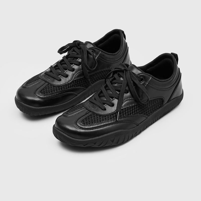 2026 Nieuwe Luxe Comfortabele Antislip Squat Hard Trekken Schoen Ontwerper Platte Bodem Gewichtheffen Schoen Unisex Blote Voeten Fitness Schoen 45 zwart