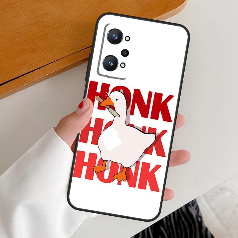 Cartoon Funny Goose For Realme GT7 GT6 15 Pro 10 11 12 13 14 Pro Plus C65 C63 C61 C55 C51 C53 C35 C75 C67 Case
