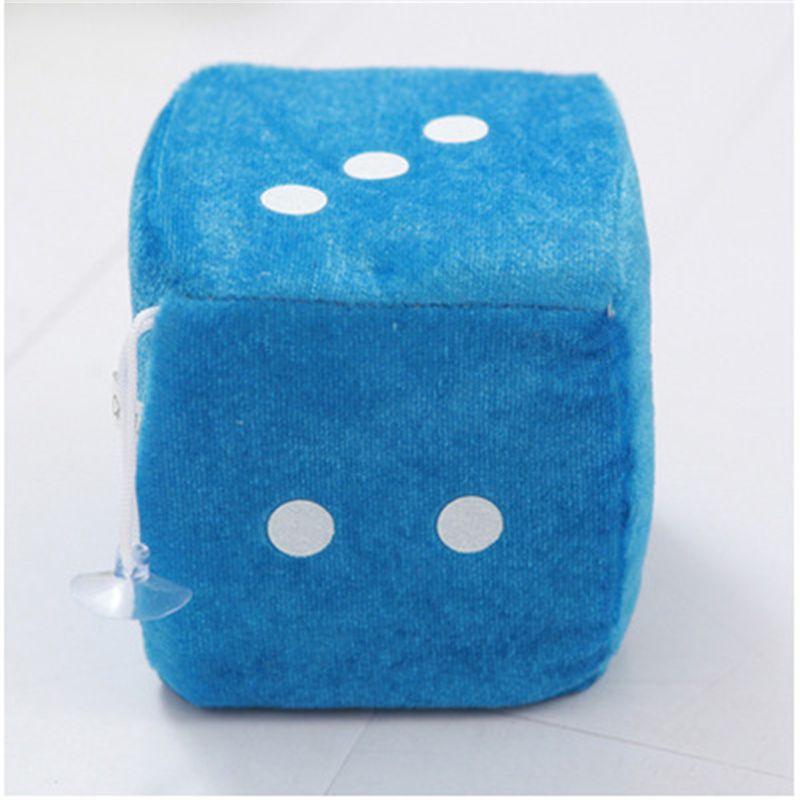 Plush Dice Party Pendant Soft Fluffy Car Decoration