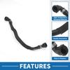 Engine Radiator Hose No.17127576368 Coolant Cooler Pipe Hose for BMW X6 3.0L 2008-2019 Rubber Black