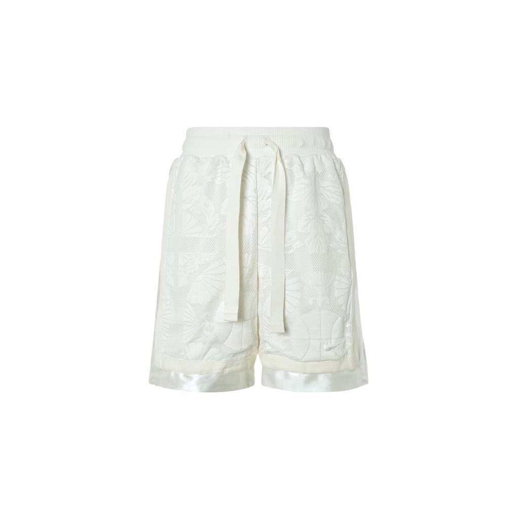 Nike Solid Color Full Print Simple Mid Waist Breathable Lace Up Casual Shorts Men shorts White FN2857-133