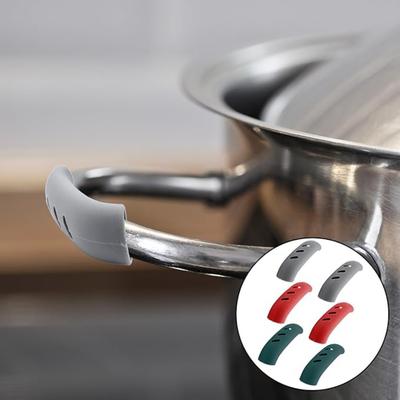 8er-Pack Silicagel-Topfgriffabdeckungen, Deckelgriffabdeckungen, Griffhalter, Griff, Wärmedämmung, Griffabdeckung für Pfanne, Topf