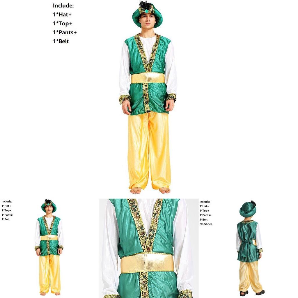 Fantastisk Pojkar Halloweenfest Arabisk Prins Kung Kostym För Cosplay-Evenemang