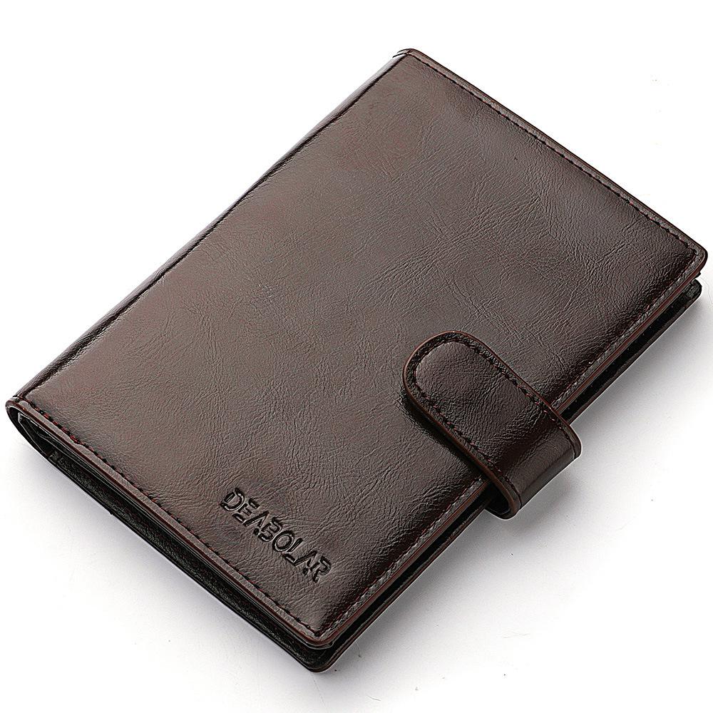 Retro Multifunctional Passport Holder with Zipper - Multi-Card Slots for ID, Credit Cards, and Boarding Passes