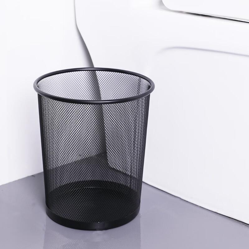 Lionga Metal Mesh Iron Art Trash Can