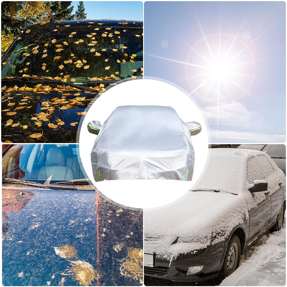 Oxford Halbschutzabdeckung, wasserdichte Außenabdeckung fürs Auto, universelle Halbabdeckung, UV-Schutz, staubdicht, schneefest, für SUV