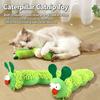 Cat Bite Toy Caterpillar Cat Mint Teeth Grinding Toy Silver Vine Cat Teasing Interactive Toy Cleaning Mouth Kitten Toy