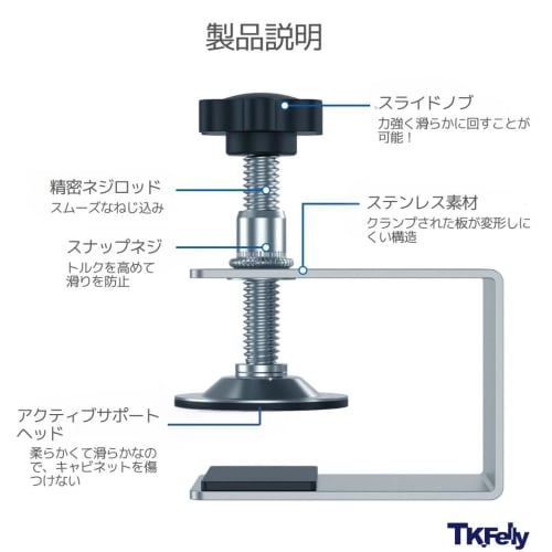 TK.Felly Clamp Tool Drawer Front Clamp Set of 4 Table Bracket Clamps for Tables and Furniture DIY