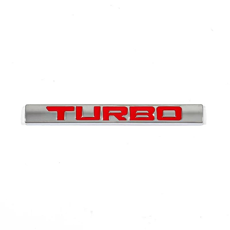Suitable for displacement markings, TURBO 220 370 digital car stickers, rear stickers, and modified metal side labels