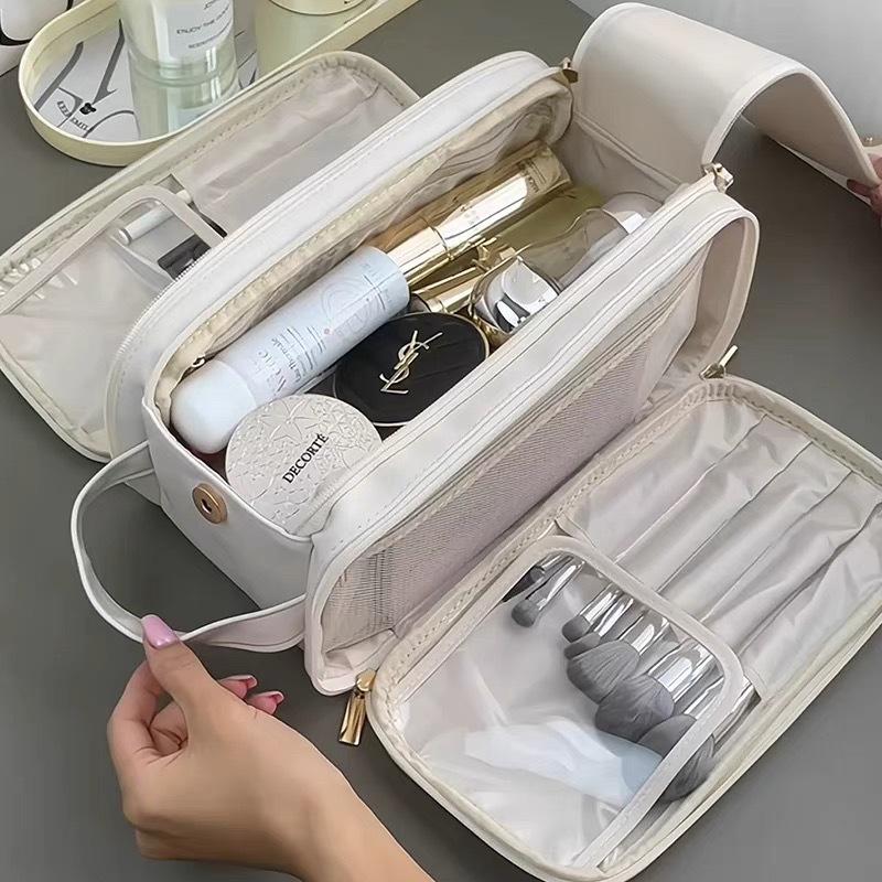 Multifunctional Makeup Bag Women's Waterproof Travel Premium Makeup Brush Toiletries Storage Bag
